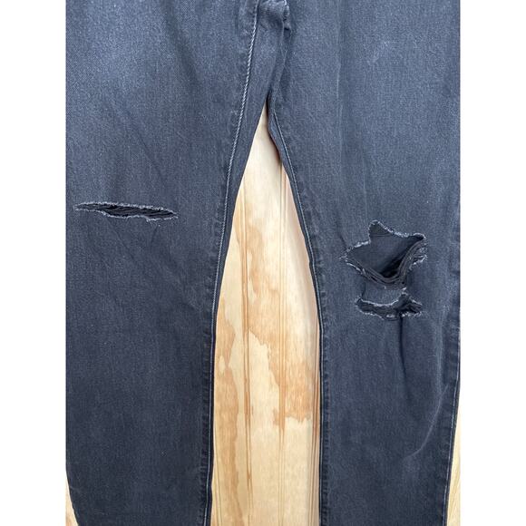 Levi's 501 NWT Men's Button Fly Distress Straight Leg High Rise Jeans Size 32X32 - Picture 5 of 7